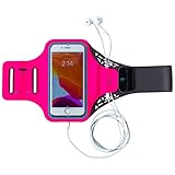 Handy-Armband, 14,9 cm, Fingerabdruck-ID-Zugriff, Workout-Sport-Armband mit Schlüsselhalter, Kopfhöreranschluss, Halterung für iPhone 6/7 Plus/8/SE