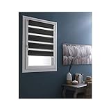 MADECOSTORE Doppelrollo für Tag und Nacht, Grau, 90 x 150 cm – Befestigung mit oder ohne Bohren – p