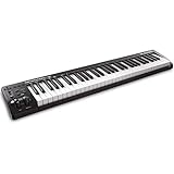 M-Audio Keystation 61 MKIII - Kompakter 61-Tasten MIDI Keyboard Controller mit zuweisbaren Reglern, Pitch/ Modulation Rädern, Plug-And-Play (Mac/PC) Konnektivität und Software Production S