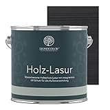 Lignocolor Lasur Holzlasur Holzschutzlasur für Außen 2,5L (Anthrazit Grau)