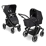 ABC Design Kinderwagen Salsa 4 Fashion Edition - Kollektion 2022 – Kombi-Wagen für Neugeborene & Babys bis 22kg – Inkl. Sportsitz & Tragewanne – Kleines Faltmaß & besonders leicht – Farbe: midnig