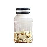 COLiJOL Münze Geldkasten Digital Münzen Automatische Zählung Geldbox Jar Lcd Display Sparschwein Transparente Große Kapazität Geschenk Für Kinder Münze Einsparungspost/Silb