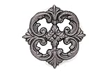 UHRIG ® ORNAMENT schmiedeeisen Eisenguss Rosette massiv Deko für Zaun fenstergitter Möbel usw. #662