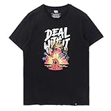 Riot Games Offizielles T-Shirt, Unisex Herren, League of Legends T-Shirt, offizielles Minion-Deal-with It (Unisex), Teamfarbe, S