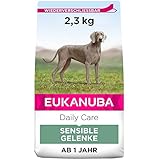 Eukanuba Daily Care Sensitive Joints Hundefutter - Trockenfutter für Hunde mit Gelenkbeschwerden – Spezialfutter geeignet für alle ausgewachsenen Rassen, 2,3 kg
