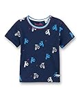 Sanetta Baby-Jungen Fiftyseven Shirt Langarmshirt, Blau (Blau 5993), 68 (Herstellergröße: 068)