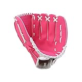 aesaa Baseball Training Handschuh Outdoor Sport Softball Praxishandschuhe Kinder/Erwachsene Professionelle Baseball und Softball Mitt -40 (Color : Pink, Size : 10.5 inch)
