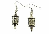 Miniblings Laterne Ohrringe Hänger Lampe Marokko Orientalisch Asiatisch Bronze - Handmade Modeschmuck I Ohrhänger Ohrschmuck in b