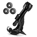 Rohrabschneider Rohrschneider Ø 3-35mm mit Entgrater und 3 Stück Ersatz Schneidrad, Kugellagerrohrschneider für R