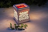 Candle-Lite elektrische Duftlampe Nata stilvoll und flammenlos im schönen Keramik Design für dein Zuhause, 25W Glühlampe mit abnehmbarer Schale, Duftampe für das Büro, Wohnzimmer, S
