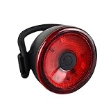 Murezima Fahrrad Rücksturzleuchte intelligente Batterie Warnlicht Leuchte Sicherheitsleuchten Rückschwanzlicht Reithelm Sicherheitswarnung Berg Rückgang