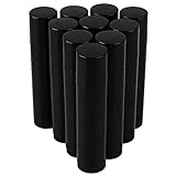 HugeStore 5ML Schwarz Kunststoff Lippenpflegestift Rohre Lippenbalsam Behälter Lippenstift-Hülsen mit Kappe 50 Stück