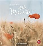 Ich wünsch' dir … stille Momente Postkartenkalender 2022 - Kalender mit perforierten Postkarten - zum Aufstellen und Aufhängen - mit Monatskalendarium - 16 x 17
