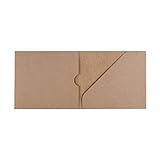 CD-Hülle Digifile mit 2 Taschen für CD, DVD, Booklet, Fotos, stabiler Kraftkarton, blanko, braun - 10er Pack