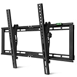 TV Wandhalterung, neigbare TV Halterung, geeignet für 26-75 Zoll LCD/LED/Plasma-TV, TV Wandhalterung maximal 50 kg, TV Halterung Max VESA 600 × 400 mm, mit Magnetwaag