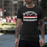 World of Football T-Shirt Supporters-Kaiserslautern schwarz - XL