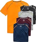 NORDCAP 5er Pack Funktionsshirts, Fitness T-Shirts für Herren & Damen in Trend-Farben, atmungsaktive Sportkleidung, Sportshirt, Größe: M - 3XL