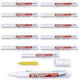 GESTAND 12 Stück Fugenstift Fugenmörtel Fliesen Stift Fugenmarker mi Fugen Reparatur für Hause (Weiß)