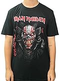 Iron Maiden Senjutsu T-Shirt, vertikales Logo, Unisex, verschiedene Größen, Schwarz , XXL