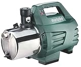 Metabo Gartenpumpe P 6000 Inox (600966000) Karton, Nennaufnahmeleistung: 1300 W, Max. Fördermenge: 6000 l/h, Max. Förderhöhe: 55