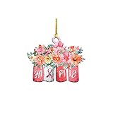 Rosa SüßE Weihnachten HolzanhäNger Tierform Eihnachtsbaumschmuck Weihnachtsbaumschmuck HäNgende Charms Personalisierte Familie Bilderrahmen Weihnachtsbaum Christbaumkugel Dekoration Ornament 2022