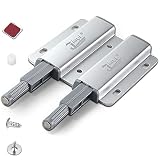 Drucktüröffner Doppelt Push to Open Magnet Jiayi 1 Stück Stark Schrank Türöffner Aluminium Drucköffner Schranktür Öffner Tip On für Türen Beschlag Möbel Drucktüröffner Magnetschnäpper Druckschnapp