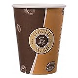 200 Stk. Kaffeebecher Topline, 'Coffee to go', Pappe beschichtet, 12oz., 300