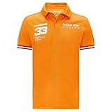 Red Bull Racing - Offizielle Formel 1 Merchandise 2021 Kollektion - Herren - Verstappen Polo - Kurze Ärmel - Orange - L