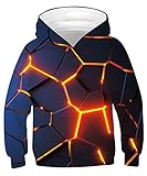 TUONROAD Jungen Mädchen Hoodie Lustig 3D Kinder Pulli mit Kapuzen Sweatshirt Langarm Kapuzenpullover L=10-12 J