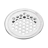 sourcing map Runde Lüftungsschlitze, passend für 3,5 cm Durchmesser Loch flach Kreis Mesh Airflow Louver für Küchenschrank Schuhbox Kleiderschrank Edelstahl Silber Ton 30 Stück