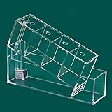 JJWC Mode-Fischtank Acryl Desktop Kleine Fischschüsseln Multi-Zellen-Isolationsbereich Selbstumwälzende Filtration Aquarium Produk