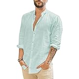Berimaterry Herren Hemd Langarm Revers Trachtenhemd Long Sleeve Joker Hemden Shirts Langarmshirt Anzug Männer H