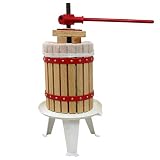 KuKoo 6 Liter Obstpresse Beerenpresse Weinpresse Fruchtpresse Saftpresse Obstmühle Gratis 3 x Presstücher Pressb