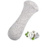 Tianman Ersatzstößel aus Granit, 15 cm lang, unpoliert, Stößel an beiden Enden verwenden (Mörser nicht im Lieferumfang enthalten) (Granit unpoliert)