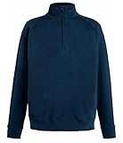 Fruit of the Loom Herren Sweatshirt Gr. S, Blau - Dunkles Marineb