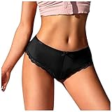 Allegorly Damen Slip Damen Panty Lace Panty verführerischer Mini-String für Frauen String Tanga Slip Sexy Unterwäsche Unterhosen Dessous Wetlook Reizvoller Spitze Slip (#4 Black, XL)