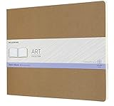 Moleskine Skizzenblock, Skizzenbuch (Papier für Bleistifte, Zeichenkohle, Stifte, Füllfederhalter und Marker, Softcover, XXL 21.59 x 27.94 cm, 88 Seiten) Kraft B