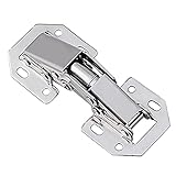 Schrank-Scharnier verstellbar 8-2 Stücke Schrankscharniere Nicht-Bohrung 90 Grad Scharnier Schrank Tür Hydraulisches Scharnier Weiche Schließen Puffermöbel Hardware Zubehör (Color : 8 Pieces 3 INCH)