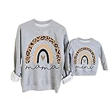 Unisex Weihnachtspullover Familie Set Weihnachts Hoodies Familie Weihnachtspulli Elch Outfit Weihnachten Familie Pullover Hausanzug Weihnachtenshirt Christmas Sweatshirt Jumper Xmas Sw