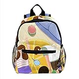 RuppertTextile Rucksack für Teen Mädchen Jungen Utility Daypack Walk Reisetasche Sommerfamilie Schlafcouch mit Wasserflaschenpak