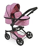 Bayer Chic 2000 595 70 Kombi-Puppenwagen Mika 2in1, Jeans pink