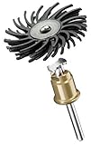 Dremel 471S SpeedClic Feinschleifbürste (Zubehör für Multifunktionswerkzeug, Feinschleifbürste (Körnung 36) zum Entgraten, Reinigen und Polieren von Details in Kunststoff, Holz und Metall)
