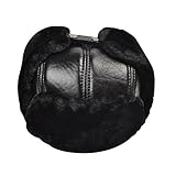 Yosang Trapper Hut Winter Jäger Uschanka Ohrenklappen Sport Leder Schwarzer H