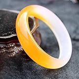 Natürliches Jade-Jade-Armband, Damenarmband, Quarzit-Jade, Gelb Und Weiß, Exquisites Mode-Damenarmband, Geeignet Zum Senden Von Müttern An Freundinnen (54-62 Mm) (54) M