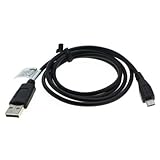 GIGAFOX® USB Sync-Kabel, Ladekabel, Datenkabel (Micro-USB) 1m schwarzfür für Teufel Boomster | Bamster Pro | Teufel Bamster XS und Teufel Rockster XS Lautsp