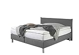 Maintal Boxspringbett Point, 200 x 200 cm, Stoff, Tonnentaschenfederkern Matratze h3, G