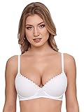 Susa Damen Wiesn-Zauber 8025 mit Push-Up-Schalen Dirndl-BH, Weiß (weiß 003), 75B