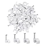 400 Teile / Satz Kunststoff Runde Kabel Clips Durable Line Kartenclip Für Home Office Factory Klemmkabel Kabel Verdrahtung Zubehö