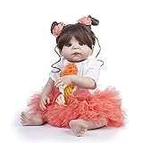 22'Reborn Dolls Babies Mädchen Ganzkörper Silikon Vinyl Realistische Reborn Boneca LOL für Babypuppen Geburtstagsgeschenk Mädchen Spielzeug