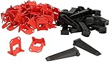 KOTARBAU® Nivellierhilfe für Fliesen Zuglaschen 1,5 mm Satz 50 Stk. + 50 Stk. Keile R